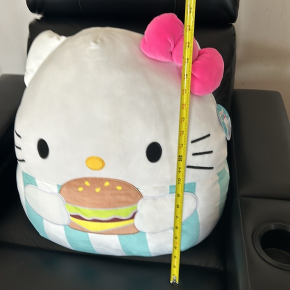 Hello Kitty NWT summertime 20/23” large original Squishmallow plush-burger!! - Picture 9 of 10